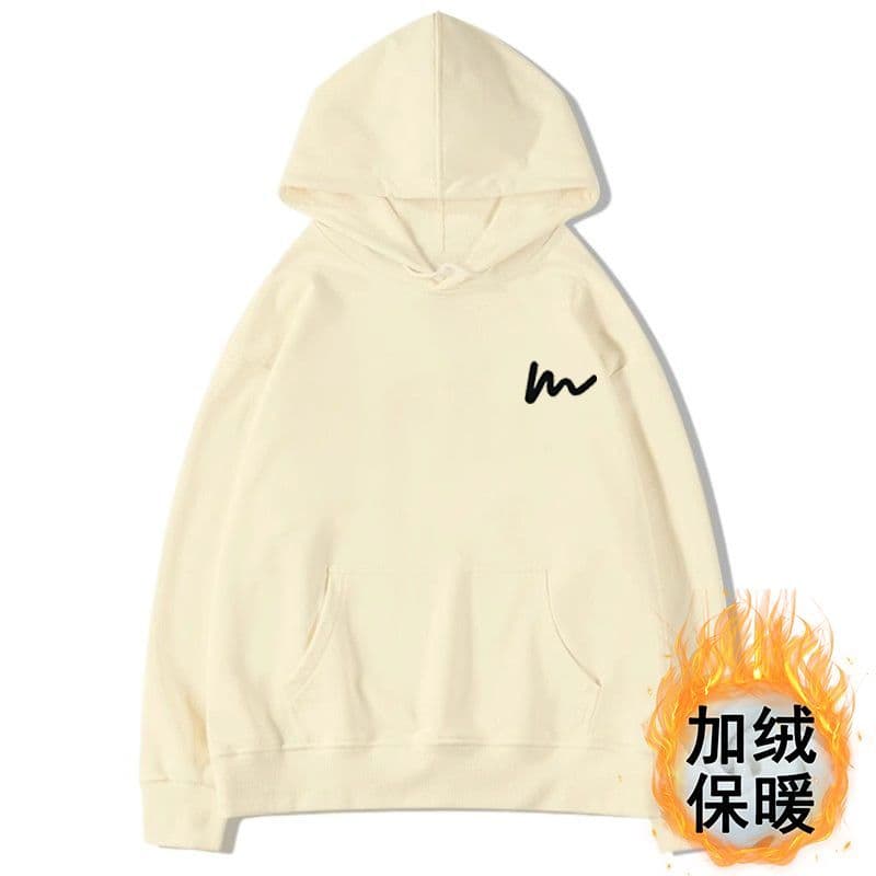 국방 Mianhua 면 복합 우유 실크 300 그램 은 여우 플러시 400g 루즈핏 가을 겨울 다용도 후드 티 스웨터 상세 이미지 8