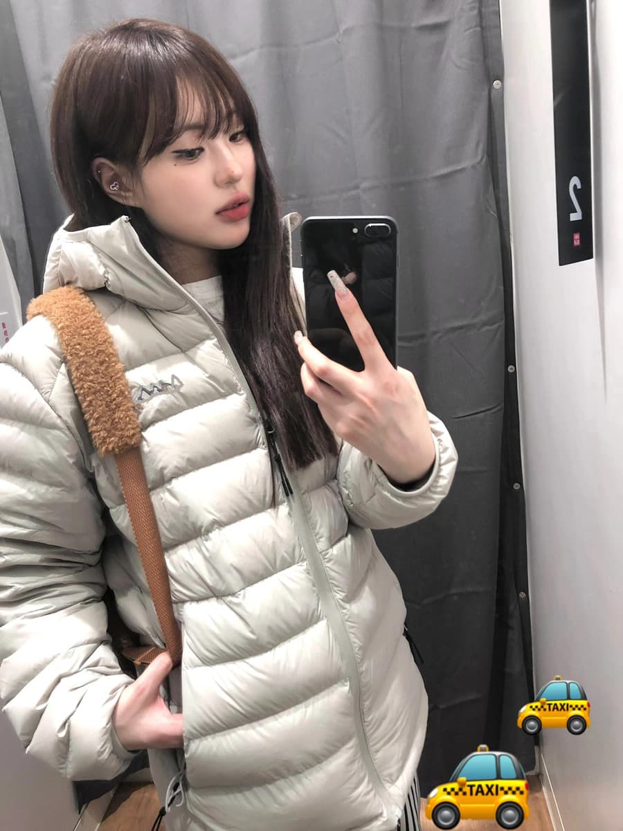 화이트 덕 다운 갈비 살 다운 재킷 여성 겨울 커플 재킷 얇고 가벼운 루즈핏 새로운 2026 후드 두꺼운 작은 키 상세 이미지 25