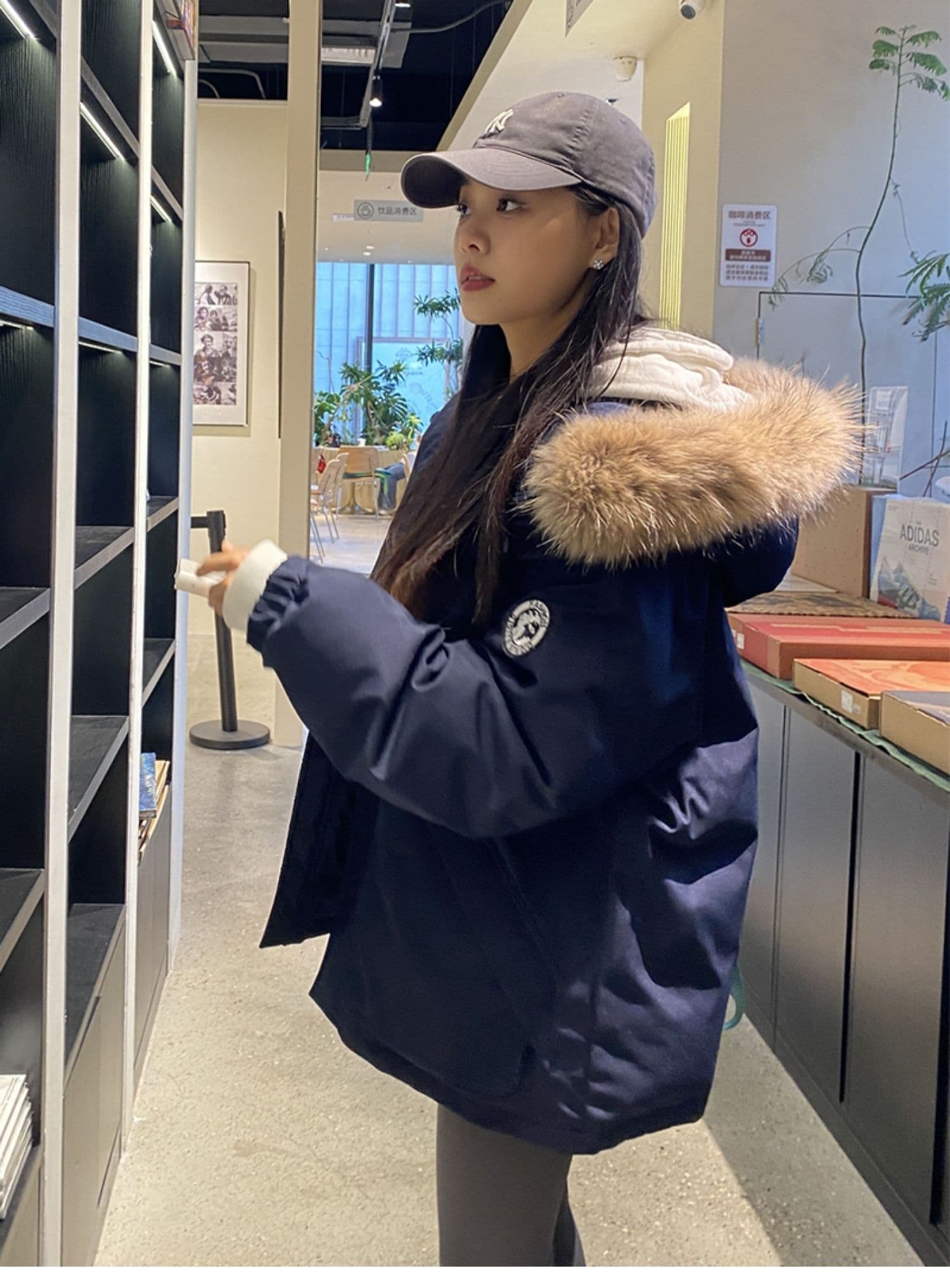 Parker 서비스 워크웨어 아래 면화 의류 여성 2026 새로운 고급 디자인 센스 작은 대중 oversize 재킷 상세 이미지 4