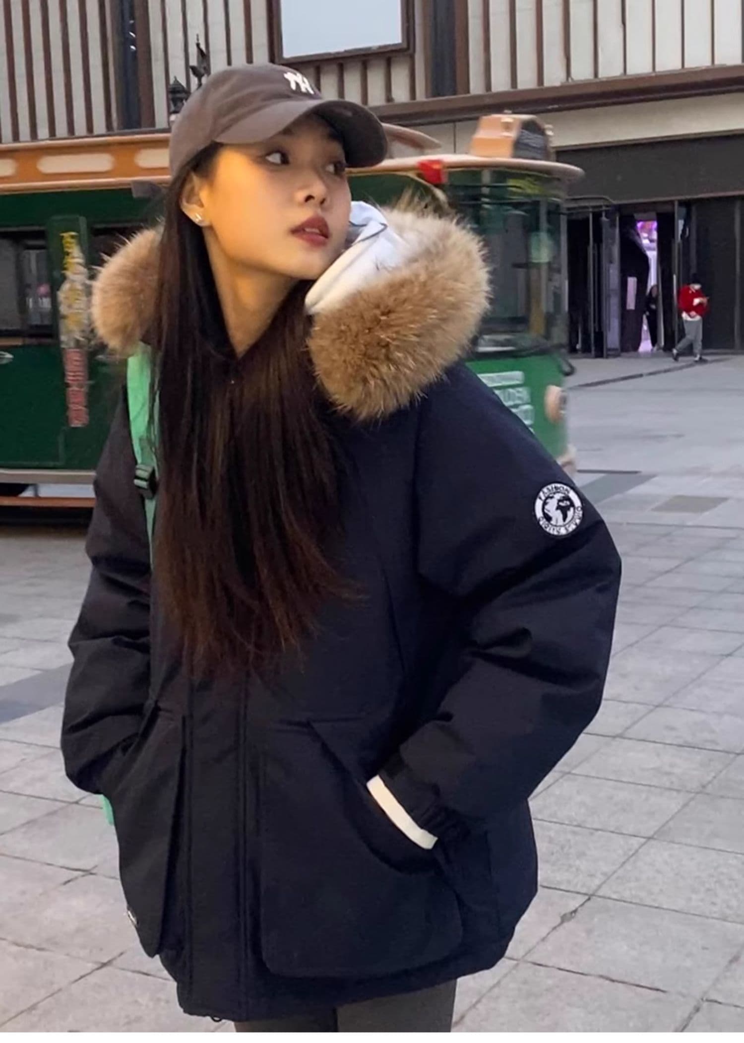 Parker 서비스 워크웨어 아래 면화 의류 여성 2026 새로운 고급 디자인 센스 작은 대중 oversize 재킷 상세 이미지 7