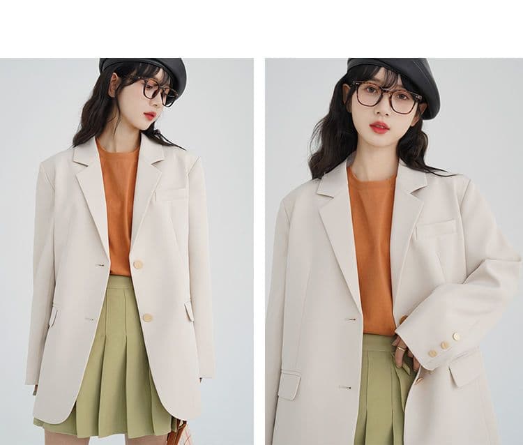 2026 정장 여성 경력 긍정적 인 로드 중 대학생 가을 품격 고급 검정색 작은 정장 면접 작업복 상세 이미지 13