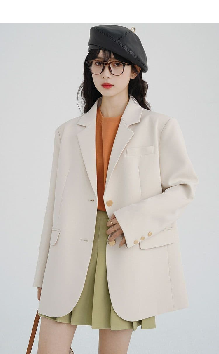 2026 정장 여성 경력 긍정적 인 로드 중 대학생 가을 품격 고급 검정색 작은 정장 면접 작업복 상세 이미지 14