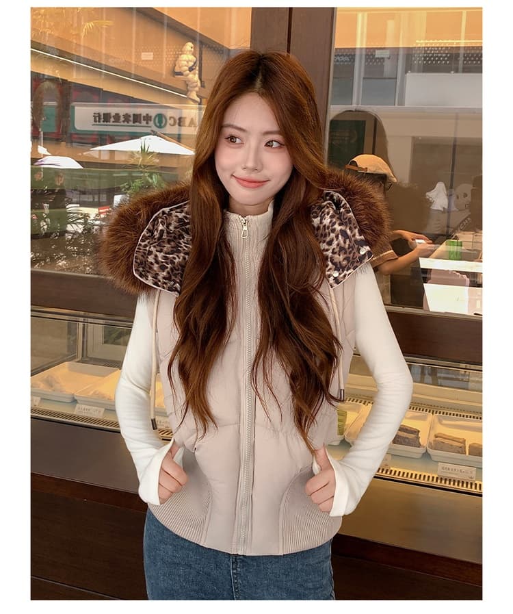 아메리칸 모피 칼라 후드 아래 면화 의류 여성 겨울 새로운 두꺼운 한국 스타일 허리 수축 쇼트 스타일 작은 코튼 외투 상세 이미지 27