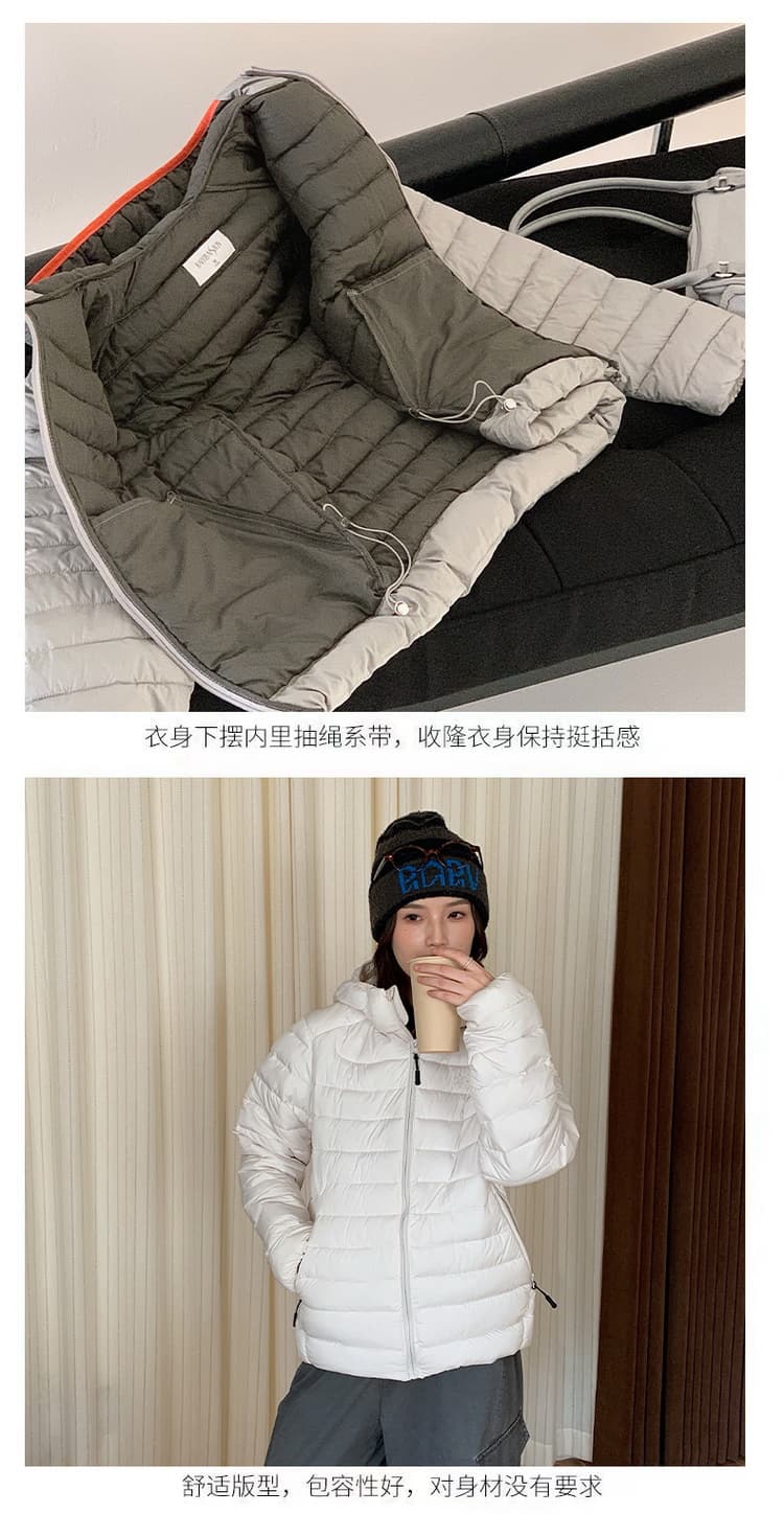 실사 탐험 새겨 져 있음 tanke 가을 겨울 커플 갈비 살 다운 재킷 방풍 보온 후드 남녀 패션 면 옷 재킷 상세 이미지 9
