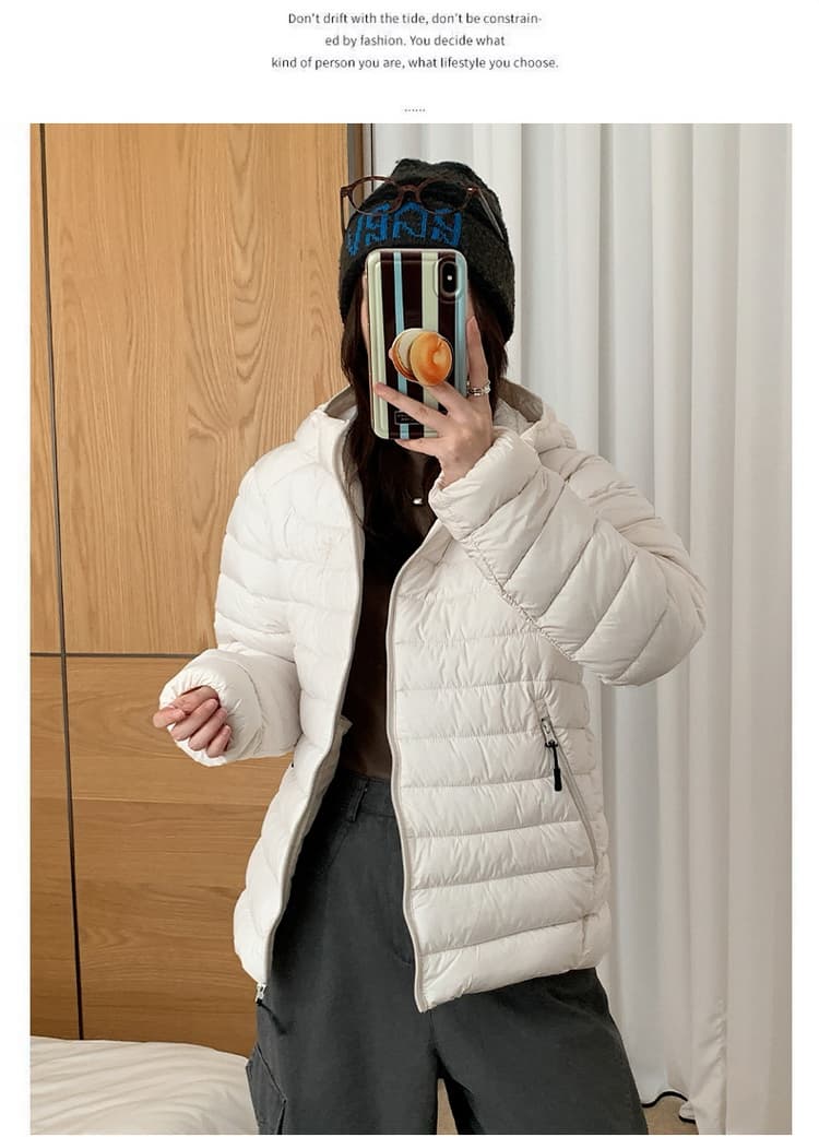 실사 탐험 새겨 져 있음 tanke 가을 겨울 커플 갈비 살 다운 재킷 방풍 보온 후드 남녀 패션 면 옷 재킷 상세 이미지 15
