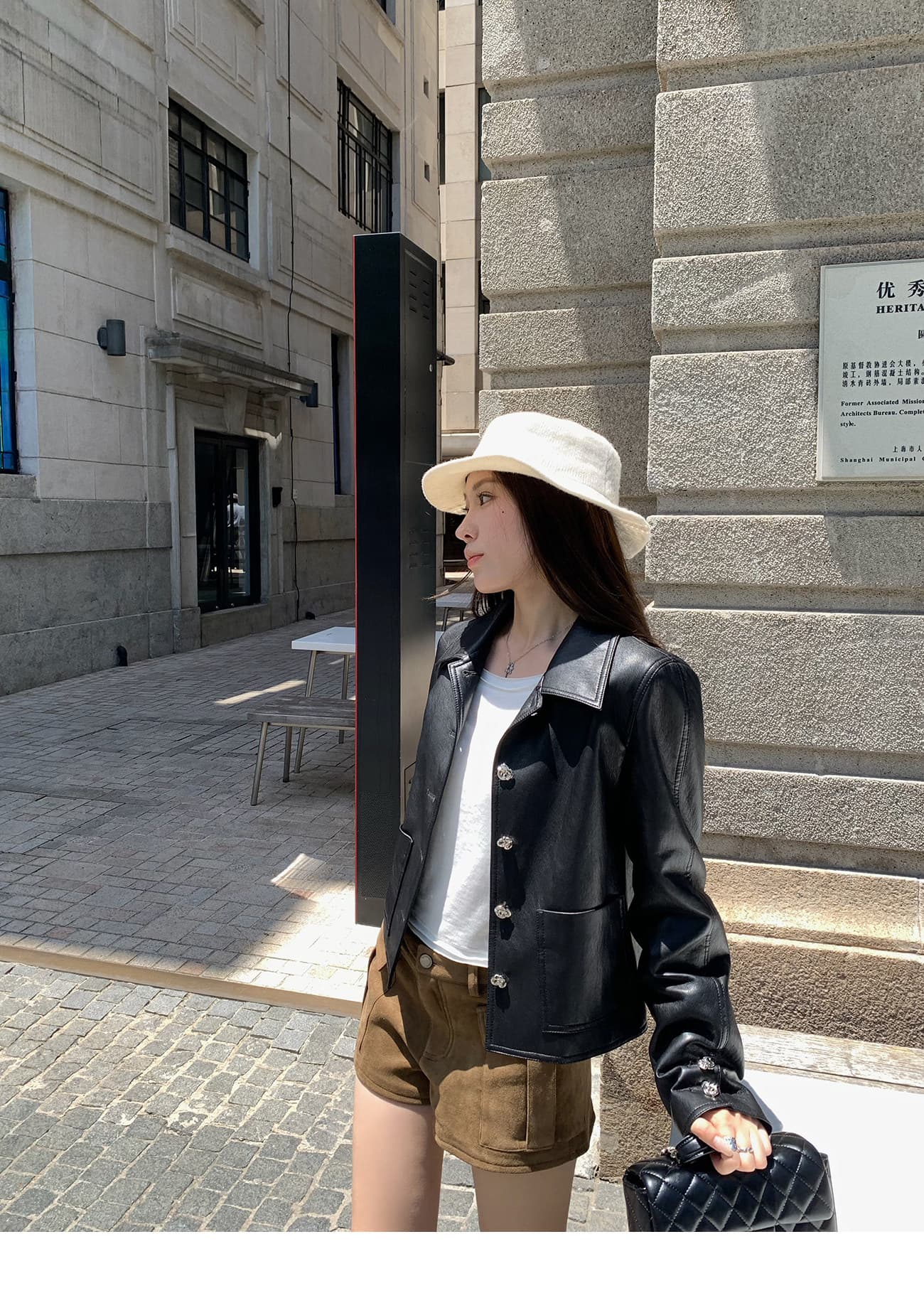 2026 향기로운 부서 개인 소유 검정색 오토바이 가죽 재킷 여성 코트 가을 캐주얼 다용도 쇼트 스타일 재킷 상세 이미지 3