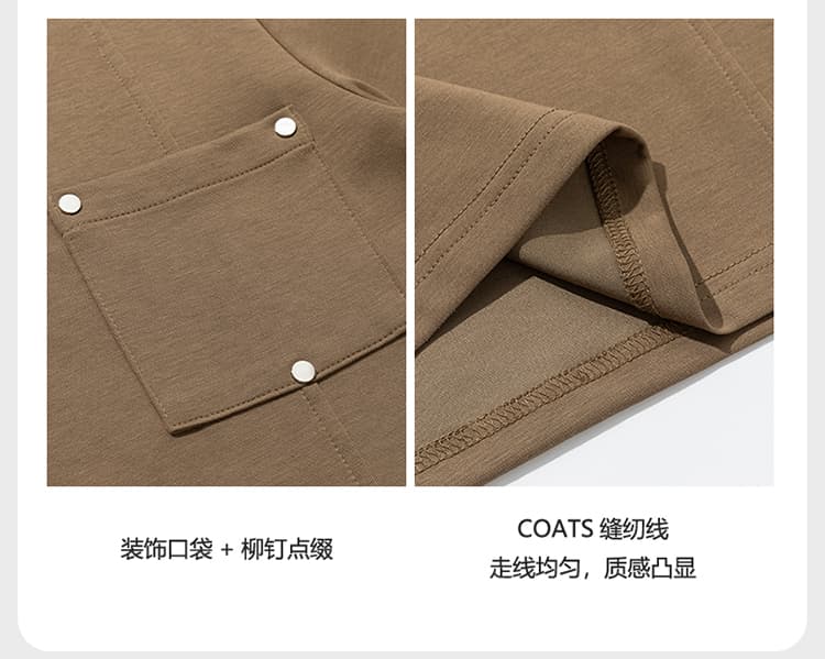 2026 새로운 빛 럭셔리 패치워크 금속 차가운 센스 모달 젤리 면 반팔 폴로 칼라 남자 POLO 셔츠 주머니 상세 이미지 16