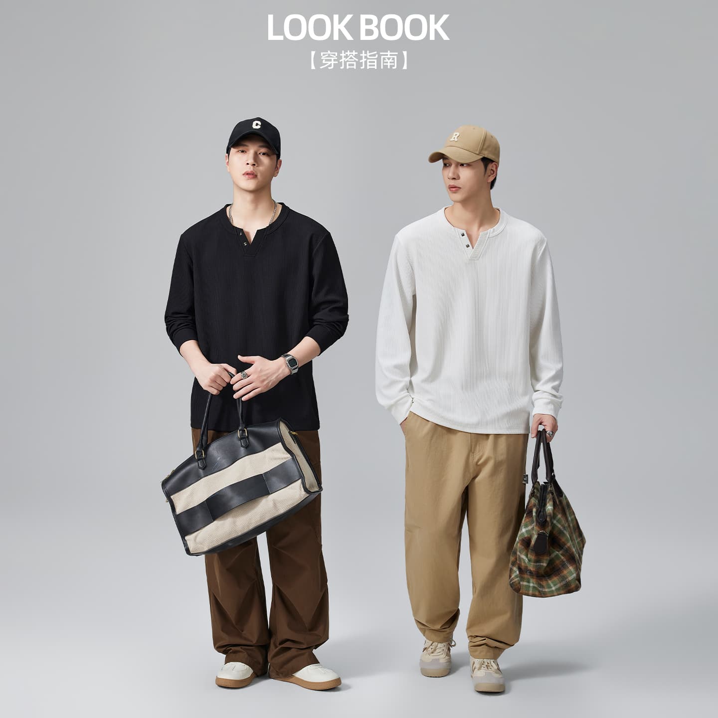 2026 가을 겨울 아메리칸 자카드 공예 징 긴팔 티셔츠 남자 구덩이 기사 질감 센스 다용도 루즈핏 맨위 이미지 4