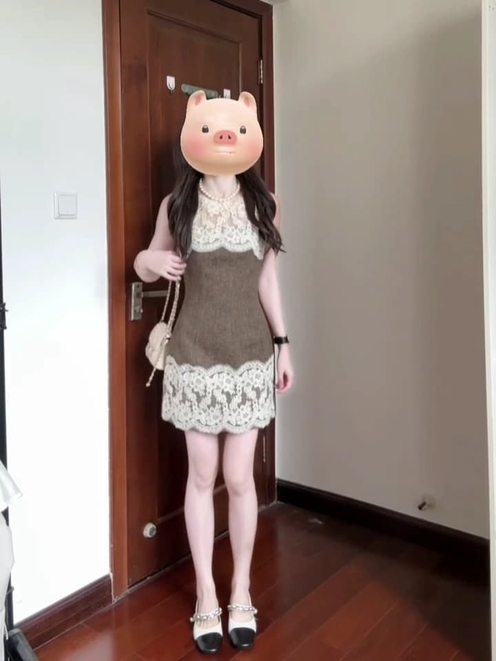 barb chill 핫걸 레이스 드레스 미니 스커트 여성 봄 새로운 순수한 욕망 착용 가져 가라. 생일 치마 타이트 스커트 이미지 4