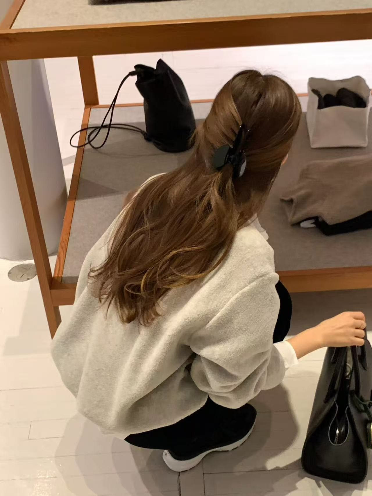 2026 새로운 한국 스타일 단색 스탠드 칼라 플리스 지퍼 재킷 상세 이미지 6