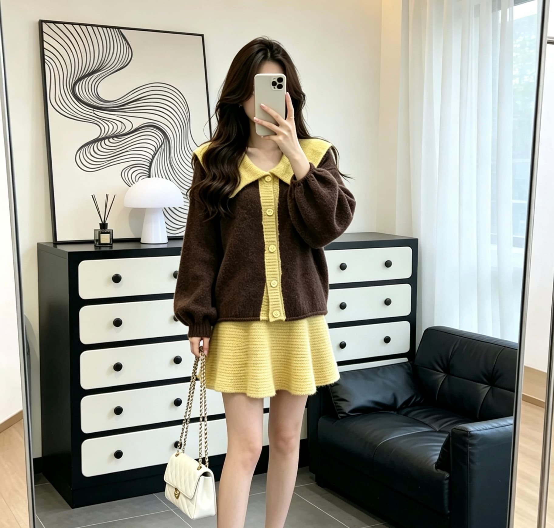 한국 스타일 스웨터 세트 이미지 2