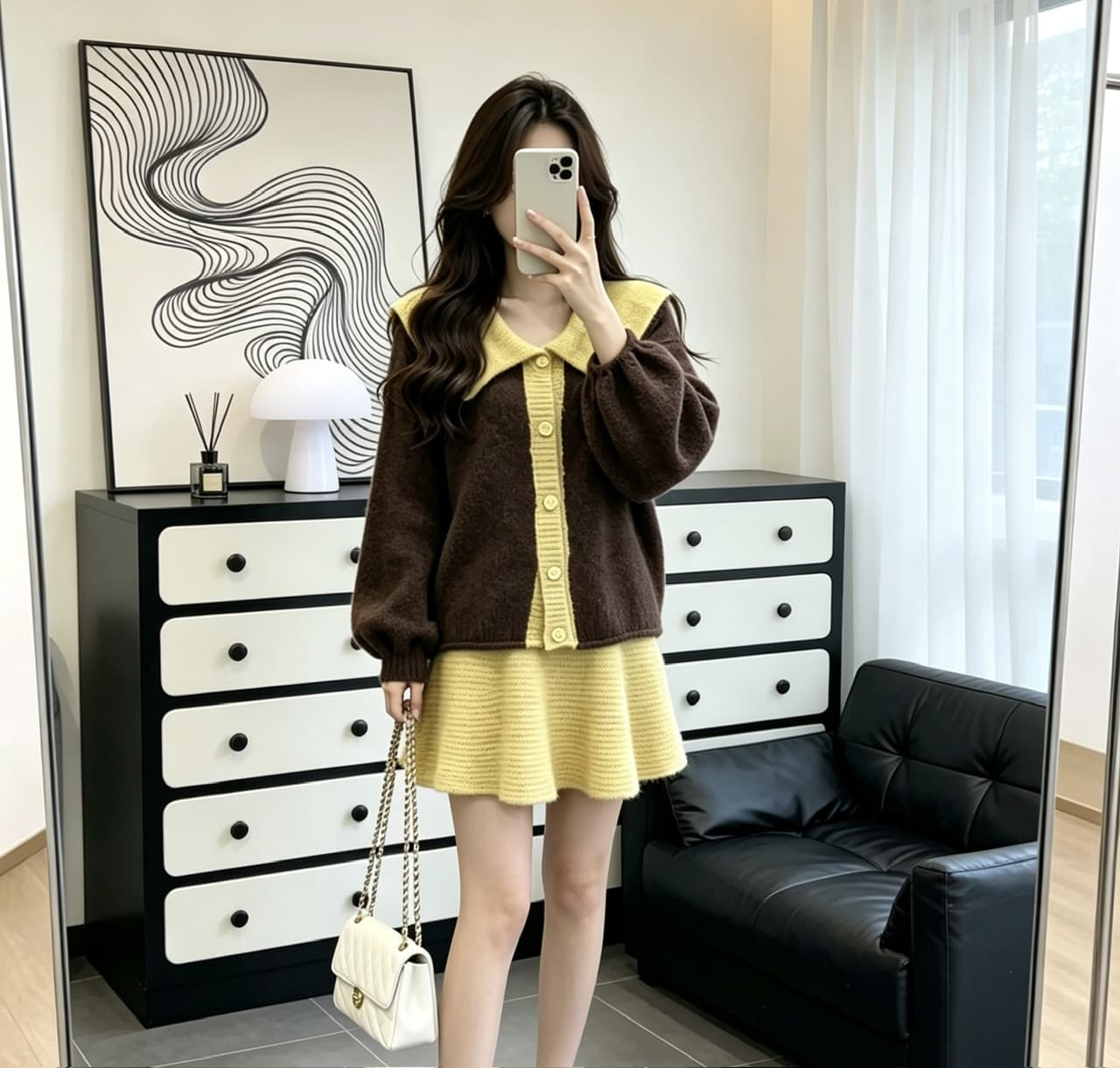 한국 스타일 스웨터 세트 상세 이미지 2