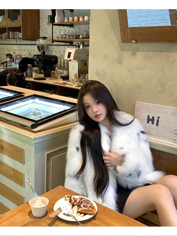 린 린 모피 뮌헨 핀란드 가져 오기 여우털 모피 쇼트 스타일 모피 재킷 겨울 영 새로운 여성 상세 이미지 7