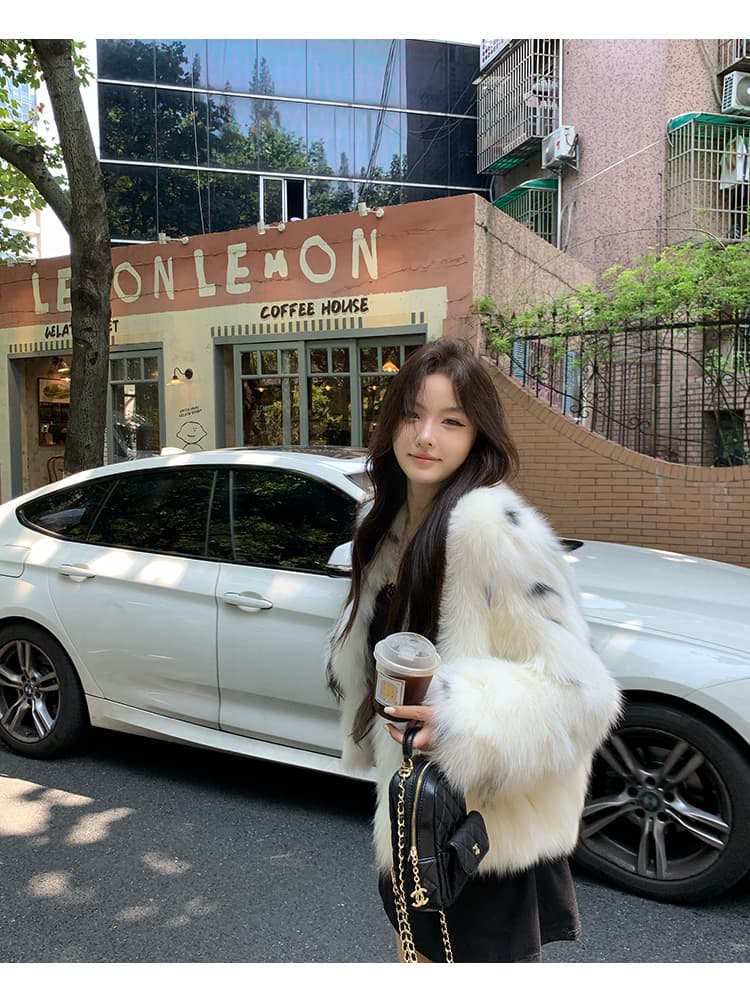 린 린 모피 뮌헨 핀란드 가져 오기 여우털 모피 쇼트 스타일 모피 재킷 겨울 영 새로운 여성 상세 이미지 17