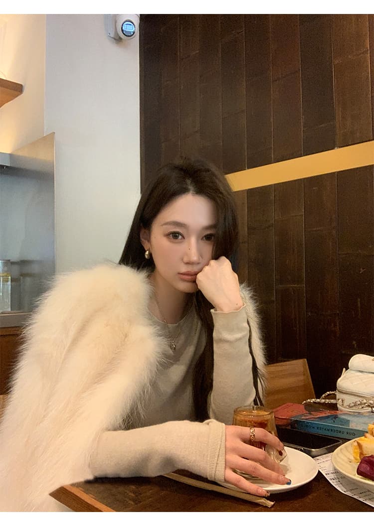 겨울 새로운 와니 안 중년 환경 보호 너구리 모피 모피 코트 여성 짧은 슬림해 보이는 모방 모피 여성 코트 상세 이미지 25