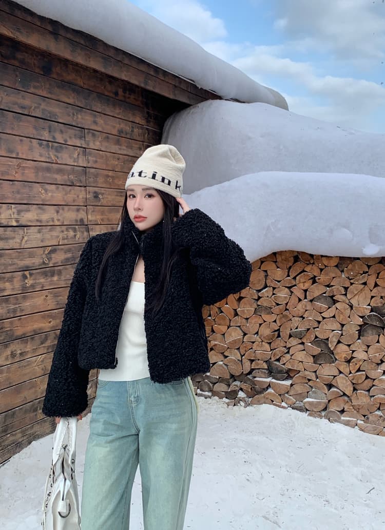실사 가을 겨울 고급 센스 세련된 양털 여성 코트 한국 스타일 패션 캐주얼 루즈핏 쇼트 스타일 재킷 오픈 가디건 트렌디 상세 이미지 19
