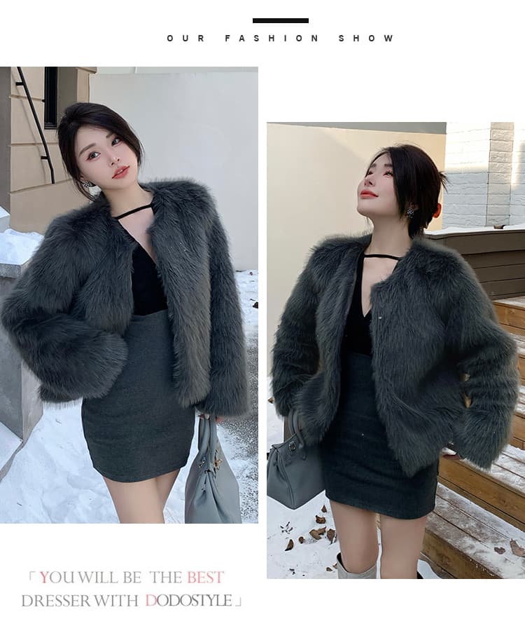 실사 겨울 한국 스타일 새로운 모방 여우털 모피 조끼 여자 두꺼운 환경 보호 모피 외부 가져 가라. 솜을 넣은 재킷 상세 이미지 16