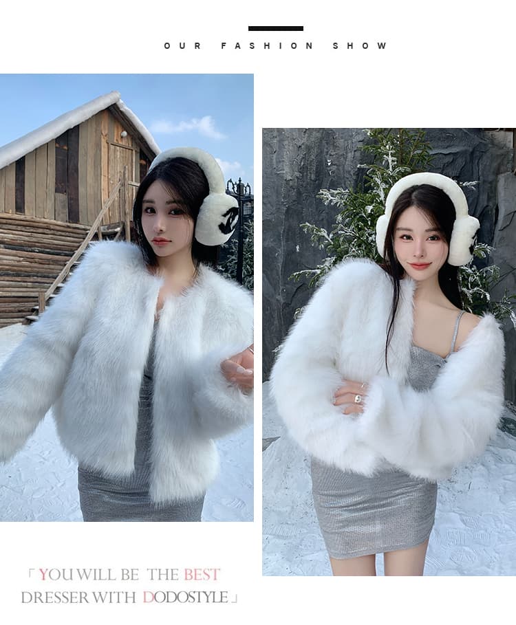 실사 겨울 한국 스타일 새로운 모방 여우털 모피 조끼 여자 두꺼운 환경 보호 모피 외부 가져 가라. 솜을 넣은 재킷 상세 이미지 20