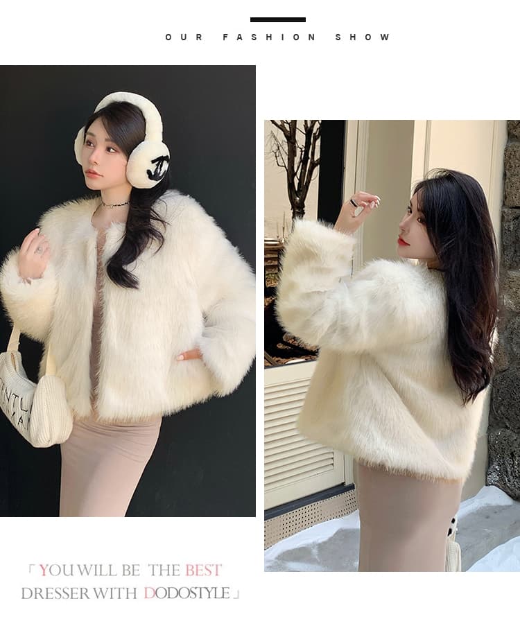 실사 겨울 한국 스타일 새로운 모방 여우털 모피 조끼 여자 두꺼운 환경 보호 모피 외부 가져 가라. 솜을 넣은 재킷 상세 이미지 35