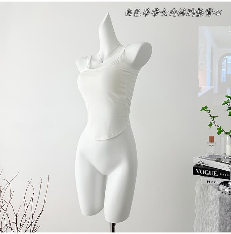 실사 여름 새로운 달콤한 핫걸 레이스 레이스 섹시함 순수한 욕망 벨트 가슴 패드 아름다움 뒤로 조끼 슬립 맨위 상세 이미지 3