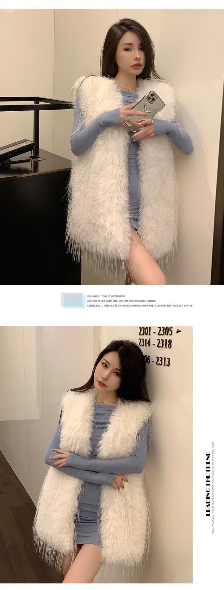 실사 한국 스타일 새로운 유성우 모방 여우털 모피 재킷 중간 길이 환경 보호 너구리 모피 술 조끼 여자 상세 이미지 8
