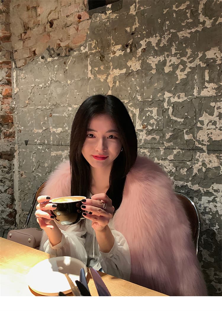 제니 모피 와니 안 오대 새로운 여우털 모피 여성 코트 겨울 쇼트 스타일 모피 모피 영 섹션 상세 이미지 35