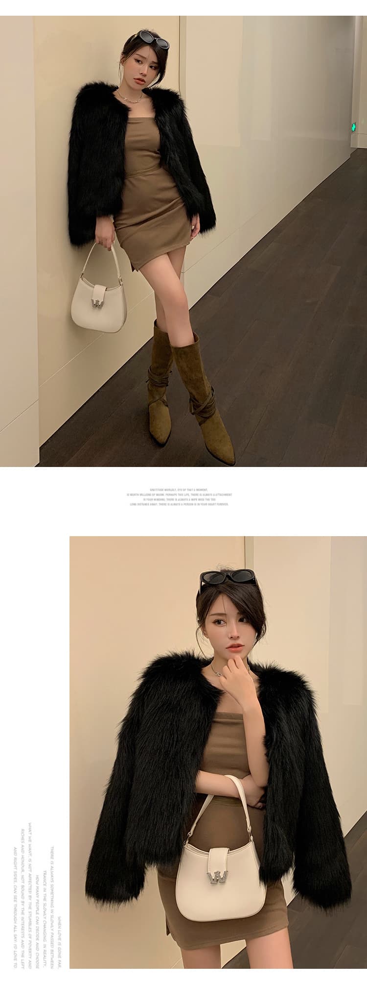 실사 가을 겨울 새로운 한국 스타일 모방 여우털 모피 쇼트 스타일 재킷 여성 모피 코트 패션 몸매 가꾸기 슬림해 보이는 상세 이미지 14
