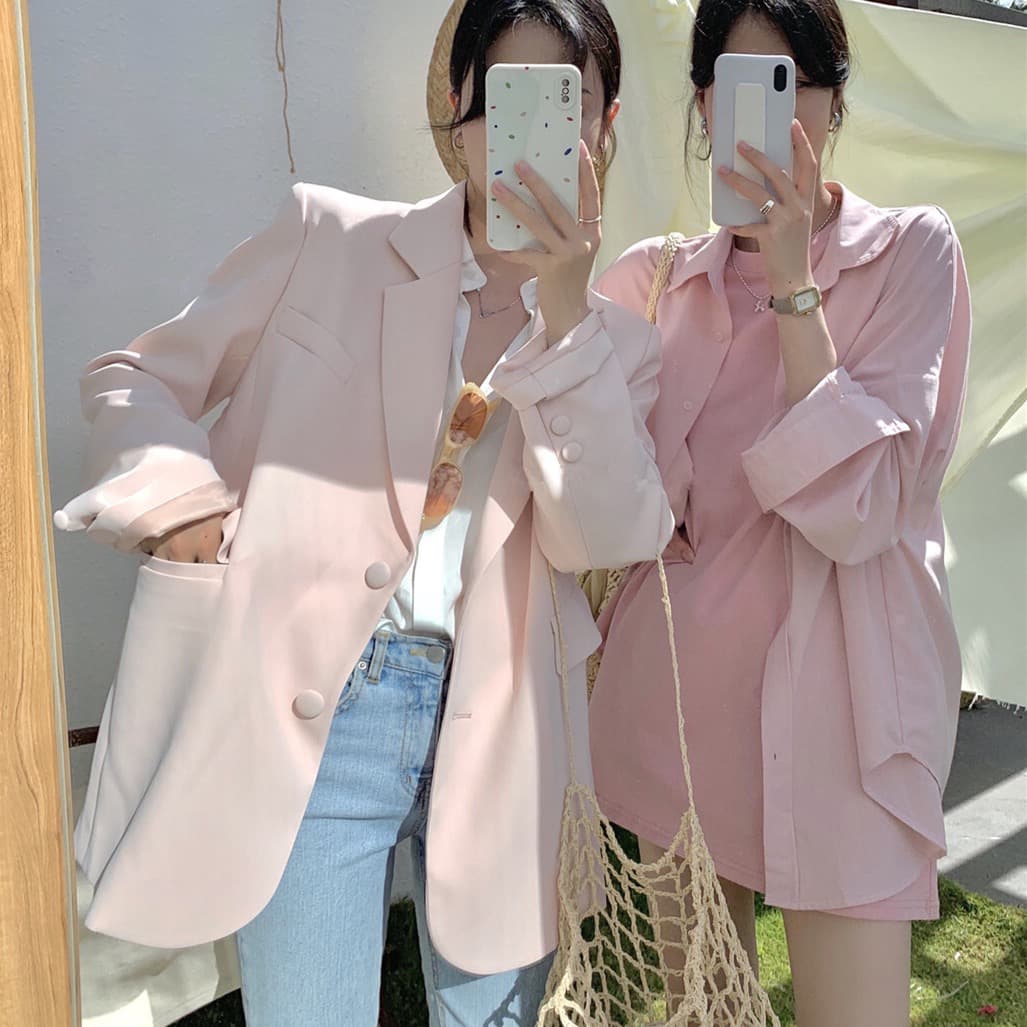 오스트리아 라이 브랜드 인출 chic 녹색 블레이저 작은 대중 디자인 센스 작은 키 얇은 스타일 고급 센스 튀김 상세 이미지 3