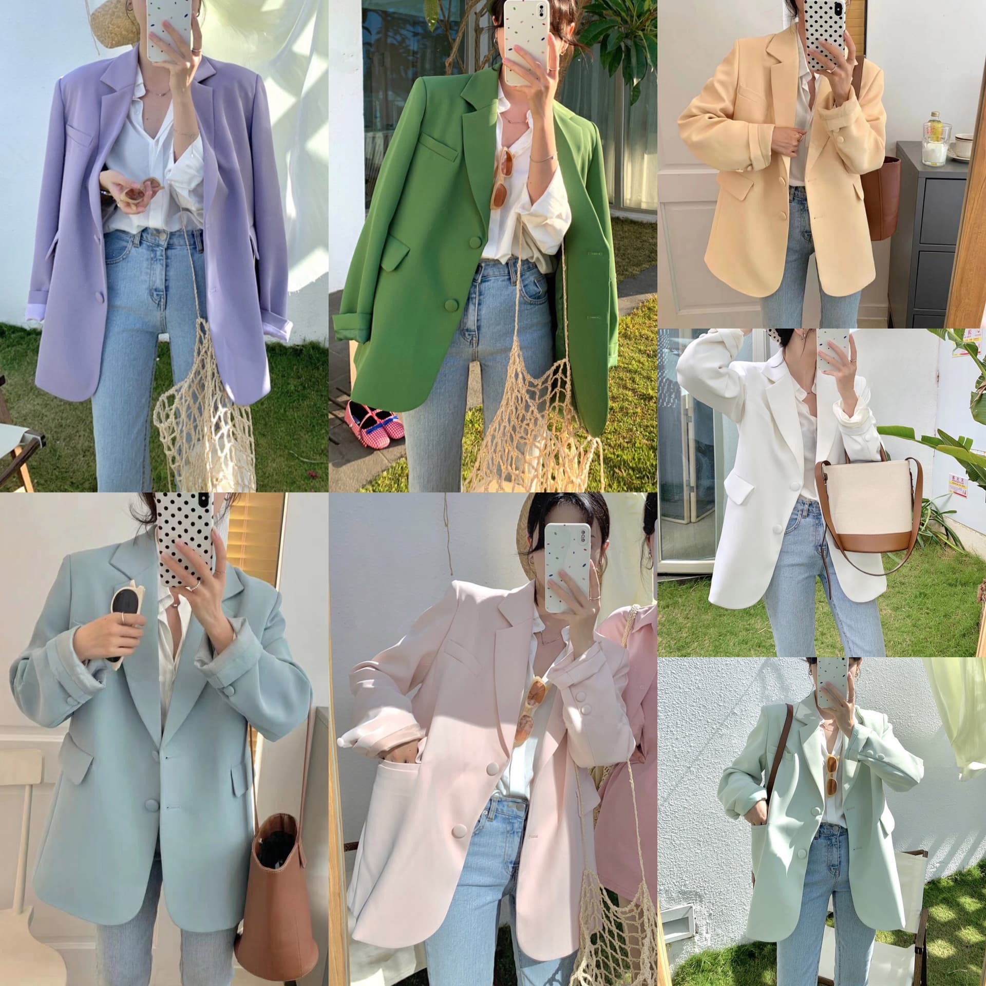 오스트리아 라이 브랜드 인출 chic 녹색 블레이저 작은 대중 디자인 센스 작은 키 얇은 스타일 고급 센스 튀김 상세 이미지 5