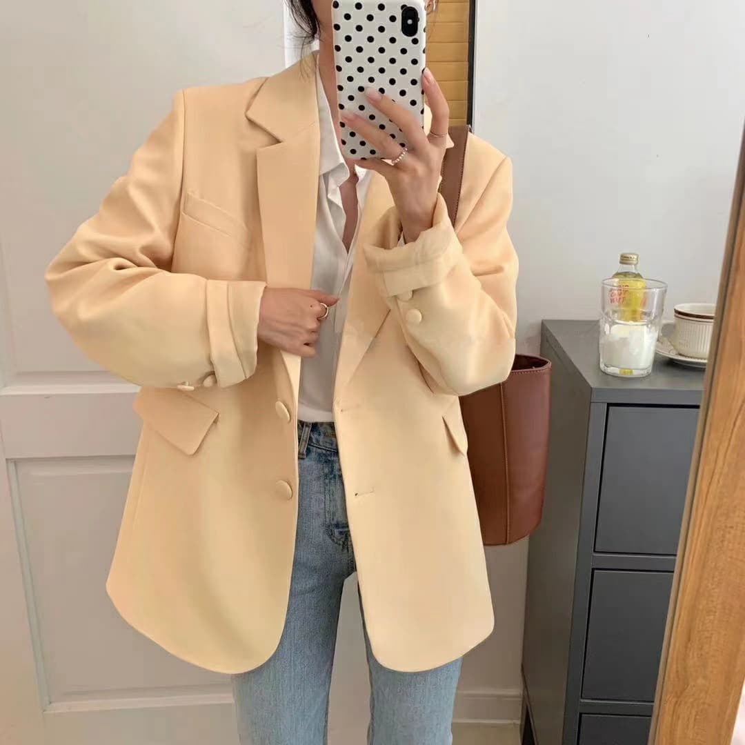 오스트리아 라이 브랜드 인출 chic 녹색 블레이저 작은 대중 디자인 센스 작은 키 얇은 스타일 고급 센스 튀김 상세 이미지 13