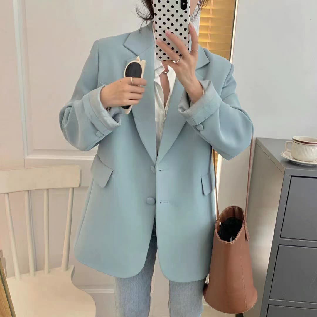 오스트리아 라이 브랜드 인출 chic 녹색 블레이저 작은 대중 디자인 센스 작은 키 얇은 스타일 고급 센스 튀김 상세 이미지 14