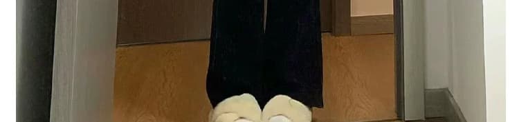 봄 가을 복부 지지 섹션 임산부 작은 슬랙스 신축성 부츠컷 캐주얼 바지 도루 센스 봄과 가을 외출용 트렌디 엄마 상세 이미지 31