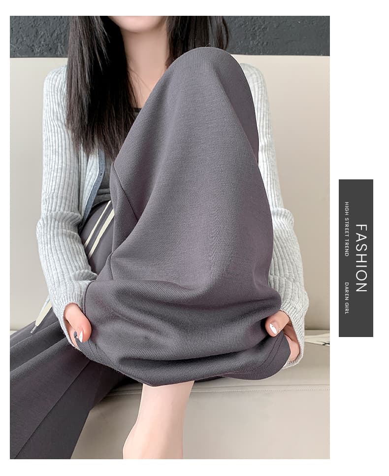 실사 품질 m-3xl 펌프 로프 도루 센스 임산부 스트레이트 팬츠 봄 가을 새로운 임산부 넓은 다리 길이 바지 상세 이미지 30