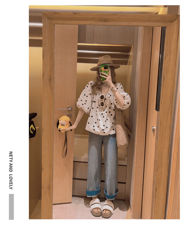 임산부 봄과 가을 아름다운 다리 선 9 포인트 측면 펌프 로프 청바지 외출용 스트레이트 팬츠 와이드 레그 팬츠 캐주얼 코디 상세 이미지 9