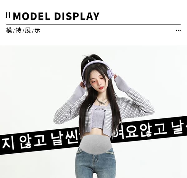 높은 탄력성 임산부 복부 지지 섹션 부츠컷 거친 가장자리 데님 긴 바지 봄 가을 캐주얼 바지 외출용 레트로 부서 다용도 상세 이미지 26