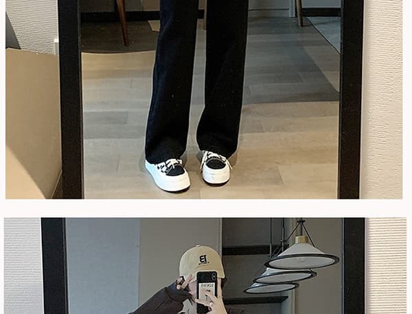 6 색 선택 사항 임산부 넓은 다리 청바지 루즈핏 봄과 가을 외출용 슬림해 보이는 도루 센스 스트레이트 바닥 청소 클래식 다용도 상세 이미지 19
