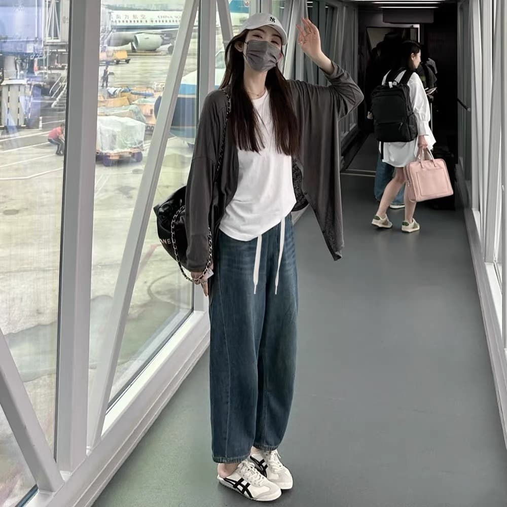임산부 청바지 9부 바지 봄 가을 있음 주머니 외출용 하렘 바지 낫 바지 루즈핏 종류