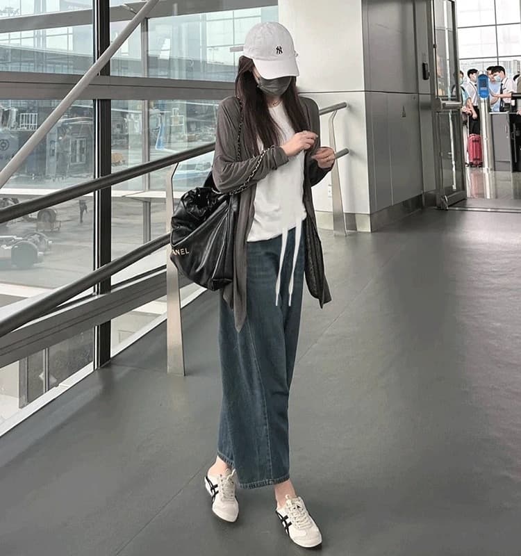 임산부 청바지 9부 바지 봄 가을 있음 주머니 외출용 하렘 바지 낫 바지 루즈핏 종류 상세 이미지 8