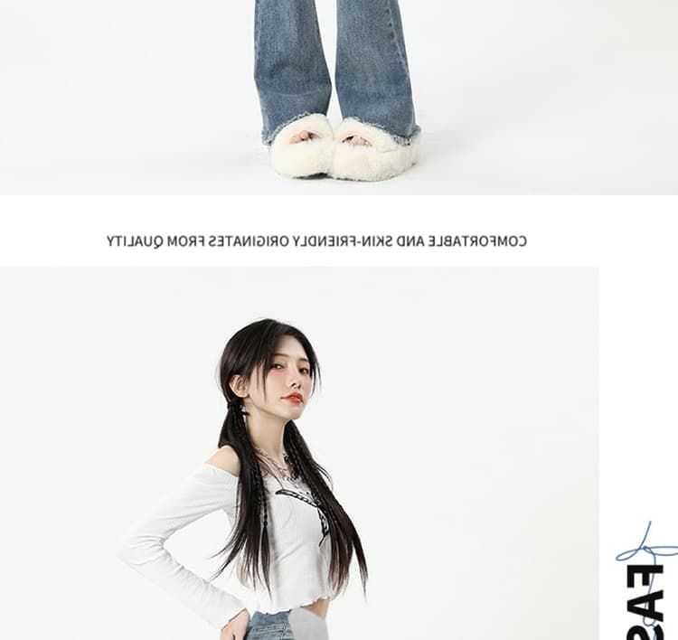 높은 탄력성 임산부 복부 지지 섹션 거친 가장자리 마이크로 나팔 바지 봄 가을 임산부 데님 긴 바지 몸매 가꾸기 슬림해 보이는 클래식 다용도 상세 이미지 43