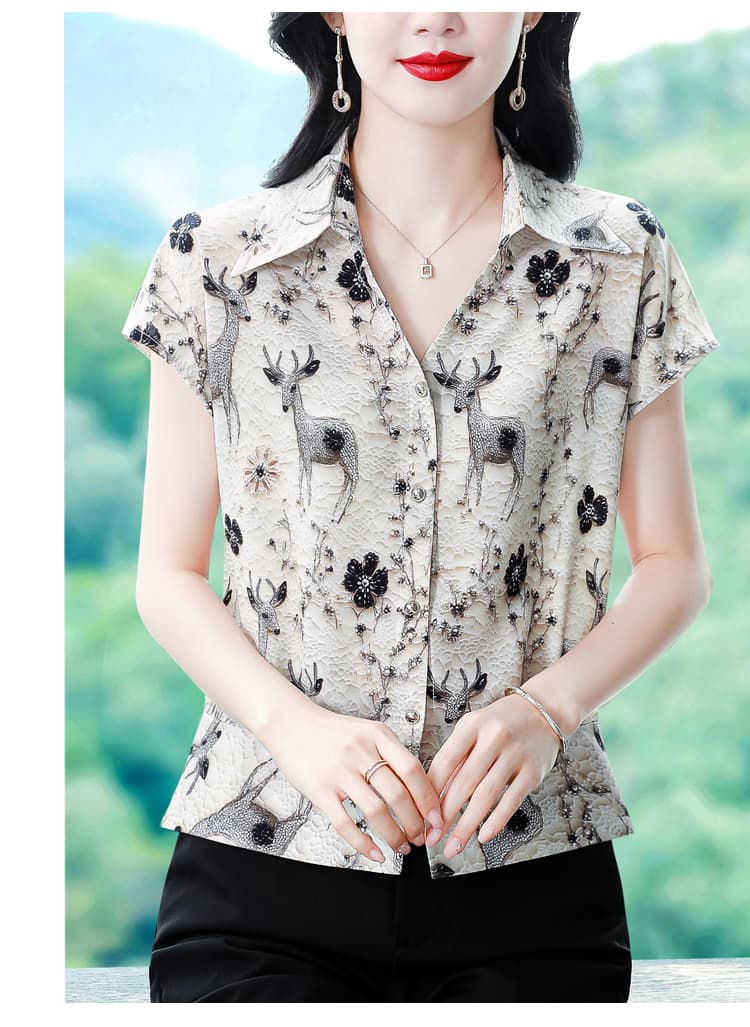 실사 2026 새로운 반팔 폴로 칼라 빛 럭셔리 여름 고급 품격 작은 셔츠 맨위 상세 이미지 13