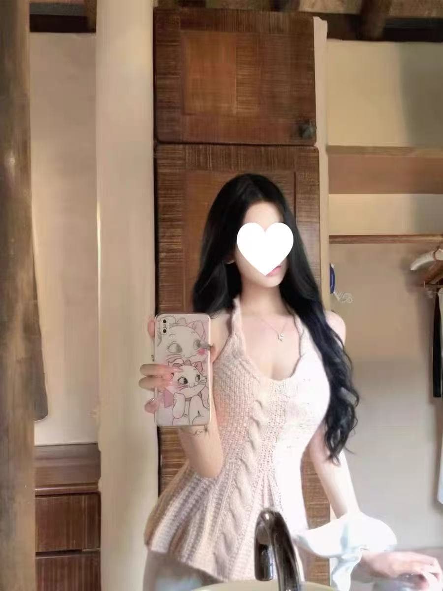 2026 봄 여름 인사이드 가져 가라. 외출용 행침 목 캐미솔 홀로우 아웃 V넥 허리 수축 꽈배기 스웨터 핫걸 바람 맨위 상세 이미지 1