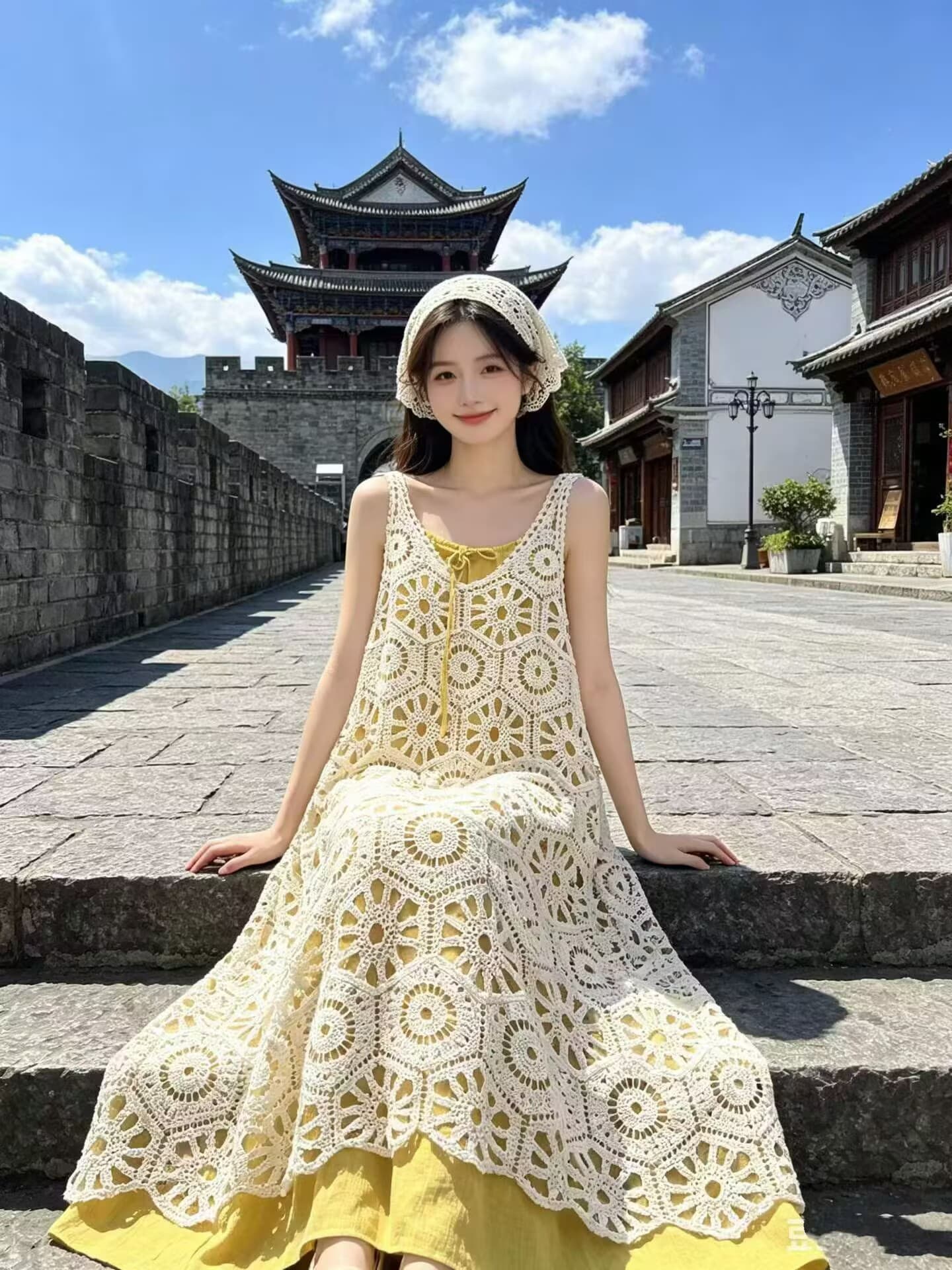 2026 여름 민족 스타일 보헤미안 슬립 롱 코트 여성 드레스 휴가 바람 외부 가져 가라. 홀로우 아웃 자수 블라우스 상세 이미지 5