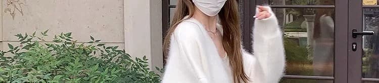 연령 감소 분말 2026 새로운 여성 코트 긴 머리 밍크 플리스 오픈 가디건 두꺼운 루즈핏 중간 길이 느긋한 바람 fall 울 스웨터 상세 이미지 75
