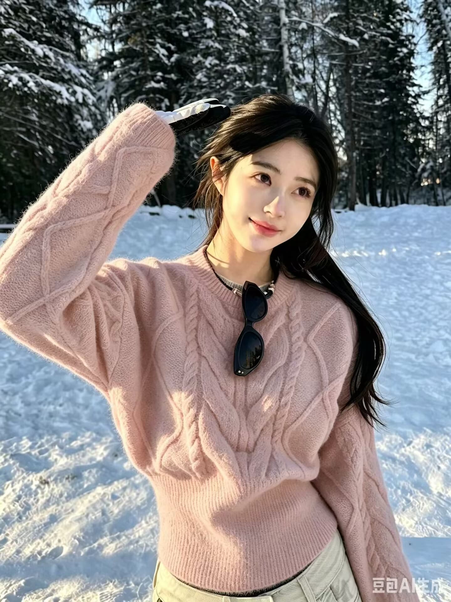 공정한 섬 회색 스웨터 여자 가을 겨울철 2026 새로운 수 있습니다. 외출용 인사이드 가져 가라. 니트 스웨터 허리 수축 맨위 고급 센스 상세 이미지 7