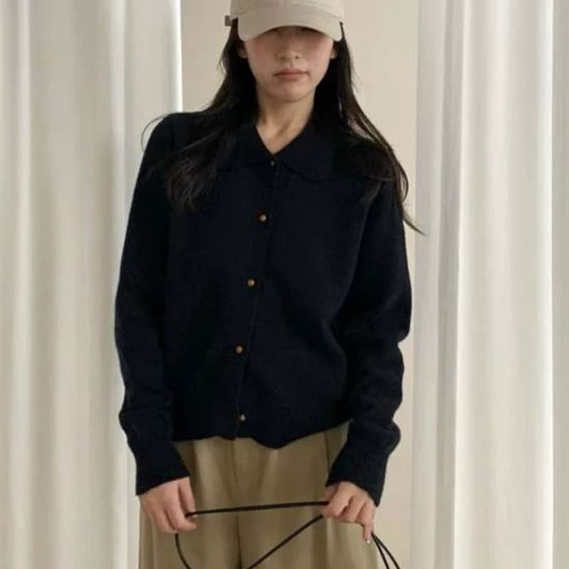 2026 새로운 폴로 칼라 샤 징 버클 품격 니트 오픈 가디건 여성 가을 겨울 슈퍼 잘 생긴 ~ 중 부드러운 찹쌀 스웨터 코트 맨위 이미지 5