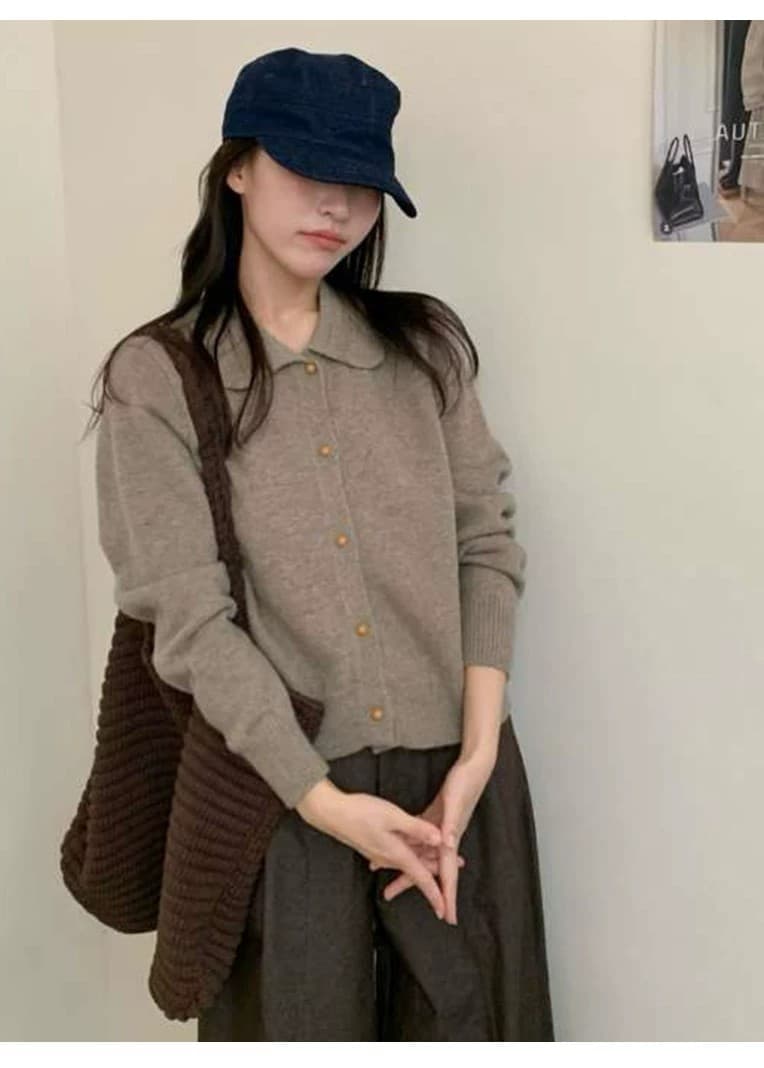 2026 새로운 폴로 칼라 샤 징 버클 품격 니트 오픈 가디건 여성 가을 겨울 슈퍼 잘 생긴 ~ 중 부드러운 찹쌀 스웨터 코트 맨위 상세 이미지 18