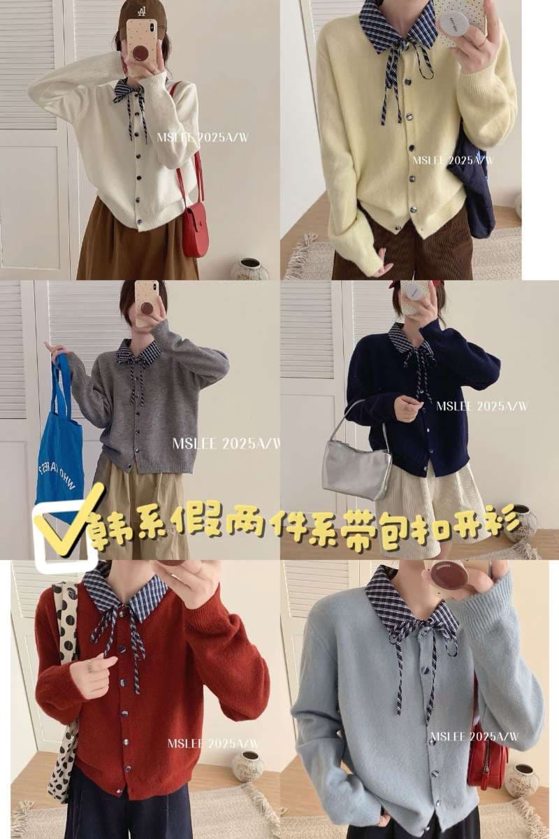 토지 작은 그룹 디자인 센스 레이스업 스웨터 오픈 가디건 여성 2026 가을 새로운 레트로 한 부서 연령 감소 슬림해 보이는 맨위 상세 이미지 19