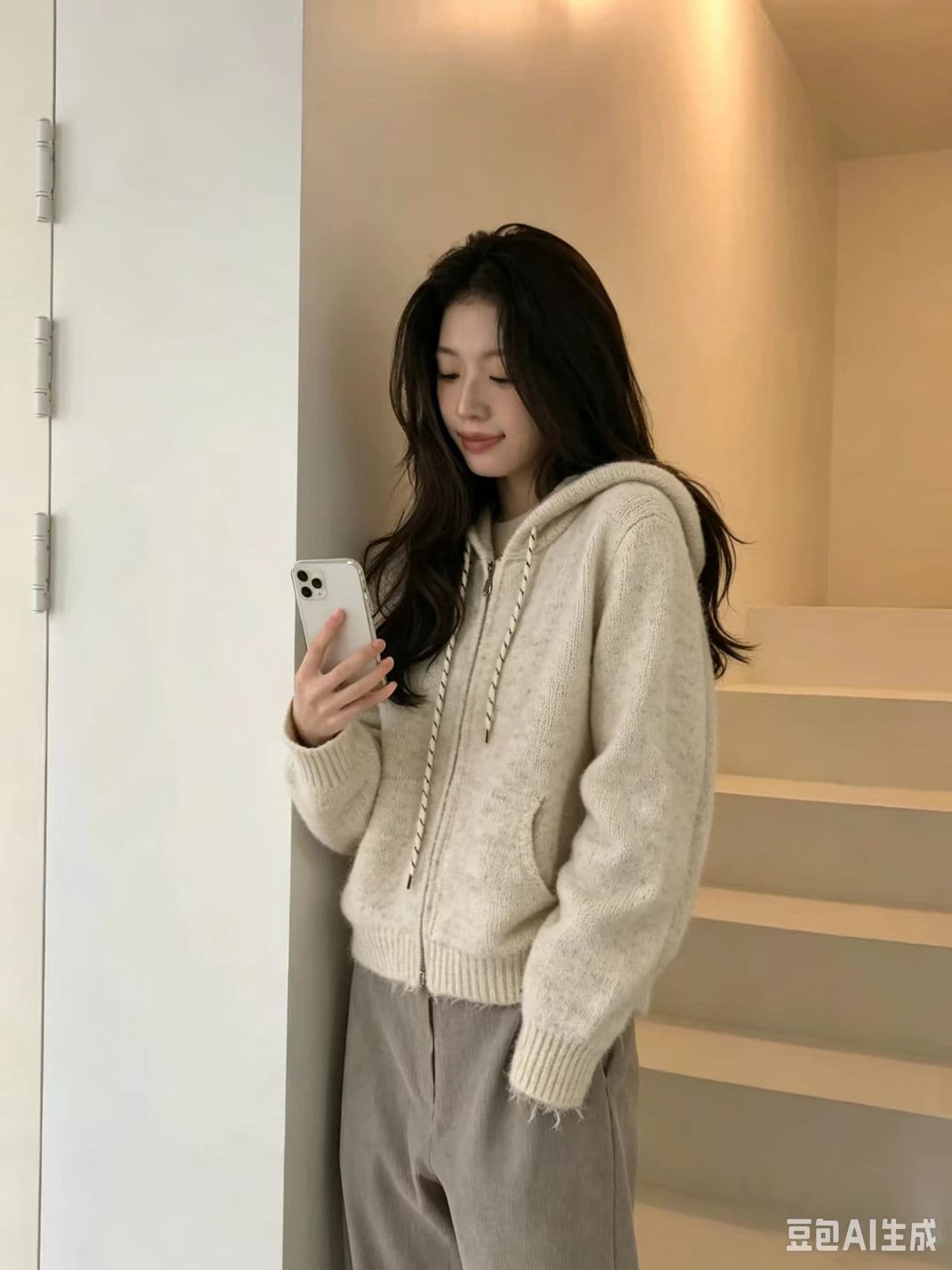 한 부서 느긋한 바람 니트 스웨터 후드티 오픈 가디건 새로운 슈퍼 잘 생긴 후드 두꺼운 재킷 맨위 트렌디