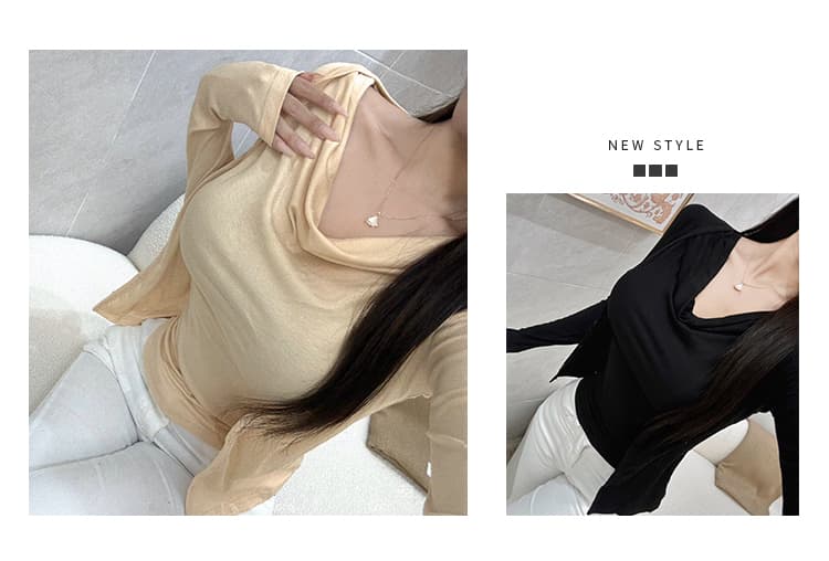 한국 동대문 품격 다용도 몸매 가꾸기 슬림해 보이는 섹시함 핫걸 조끼 긴팔 오픈 가디건 투피스 세트 맨위 여성 상세 이미지 2