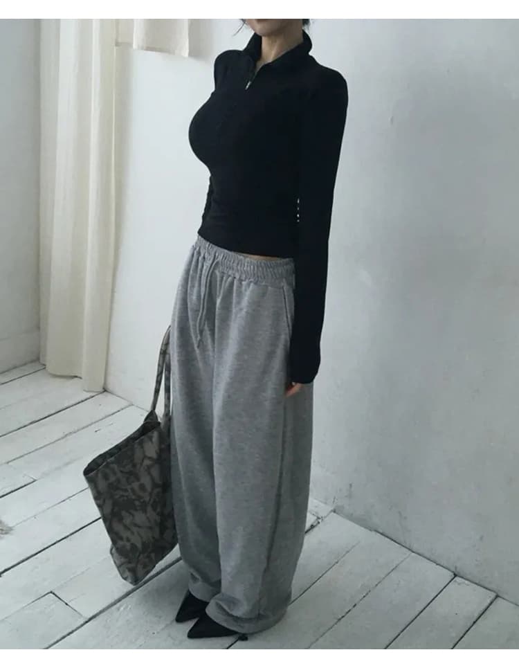 한국 동대문 패션 섹시함 핫걸 디스플레이 몸 순수한 욕망 바람 타이트 긴팔 티셔츠 운동 요가 맨위 여성 상세 이미지 16